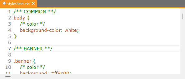 css coloring